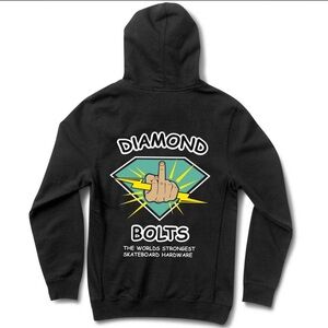Diamond Supply Co Diamond Bolts Hoodies Sz L BNWT Yellow (Not Black) (Pic3)